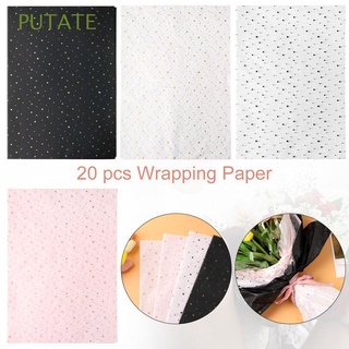 PUTATE 20pcs Party Decoration Flower Bouquet Flowers Crystal Glass Paper Wrapping Paper Sydney Paper Gift Multicolor Birthday Gift Wrapper Gift wrapping paper/Multicolor