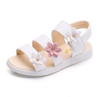 Las niñas sandalias gladiador flores dulce suave niños zapatos de playa de los niños de verano Floral sandalias de princesa moda lindo