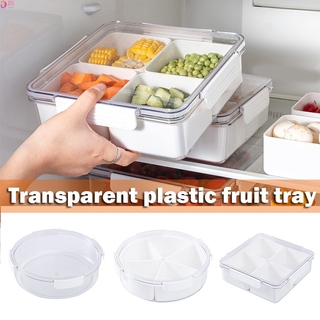 Multi-Compartment Snack bandeja de servir aperitivos caja de almacenamiento de frutas secas contenedor para nueces dulces frutas secas