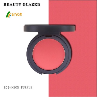 Beauty Glazed Natural de larga duración blanqueamiento corrector base perla mate Control de aceite Blush Rouge polvo pastel BTYGR