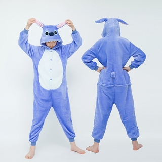 Kigurumi Stitch Onesies niños niños Animal mono niñas niños pijamas Anime Cosplay pijamas disfraz