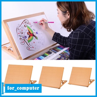 Ajuste la altura de madera escritorio caballete de mesa, madera de haya Premium tablero de dibujo de madera maciza artista caballete de bocetos - lienzo