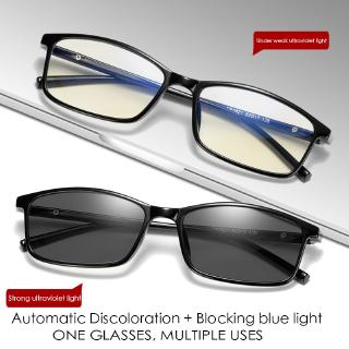 Anti azul filtro de luz computadora TR90 ojo fatiga ocular transición fotocromático juegos mujeres hombres gafas (1)