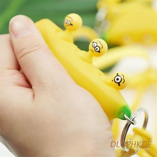 dlophkde banana llavero colgante exprimir juguete alivio del estrés novedad gag juguetes niño juguete regalo