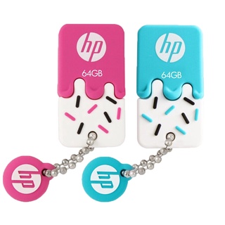 HP USB Flash 128GB 64GB 32GB 16GB silicona Pendrive azul y rosa encantadora chica estudiantes creativo DJ música Memory Stick