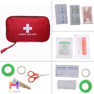 [morgans] 180 unids/set al aire libre portátil de emergencia médica bolsa de almacenamiento de primeros auxilios kit163406