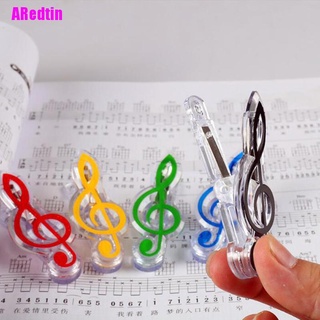[ARedtin] 1 pza Clip de plástico para libros musicales/notas/Clip de página de Piano/Clip agudo de Clef (4)