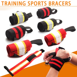 1 Pair Wrist Brace Weightlifting Bracers Breathable Strength Training Support for Sports Fitness