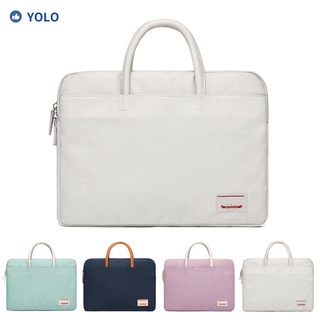 YOLO 14 15.6 inch Universal Laptop Sleeve Fashion Briefcase Handbag New Notebook Case Large Capacity Shockproof Ultra Thin Protective Pouch Business Bag/Multicolor