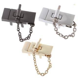 wat Rectangle Handbag Twist Lock DIY Craft Case Clasp Metal Buckle Switch Button