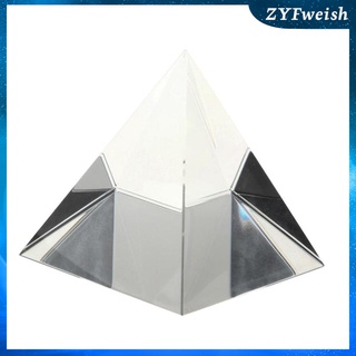 50mm K9 Artificial Cristal Pirámide Prisma Decoración Del Hogar Adorno Ciencia