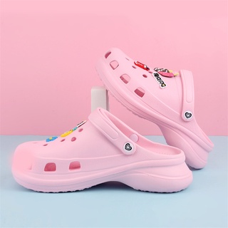 35~40 tamaño Crocs enfermera moda zapatos sandalias de las mujeres agujero zapatos Kasut Feshen Hotal Jururawat Ringan~sgmy