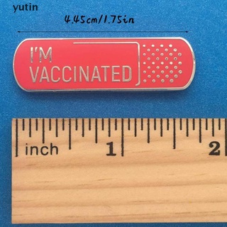 yutin i'm vacunado broche pines esmalte metal insignias pin de solapa broches chaquetas jeans.