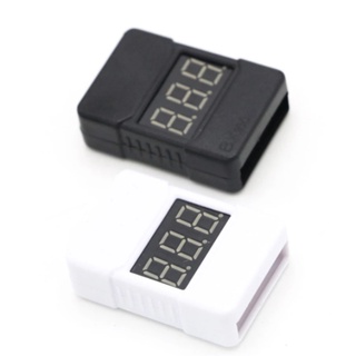 Bx100 LED pantalla Lipo batería probador de baja tensión zumbador de alarma con ABS Shell Super sonido comprobador de advertencia blanco (3)