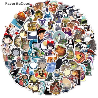 Favorite 100PCS Cartoon Anime Spirited Away Stickers Totoro No Face Man Laptop Sticker (3)