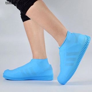 TIME Reusable WaterProof Shoe Cover Unisex Shoes Protector Anti-slip Rain Boot Cover CL
