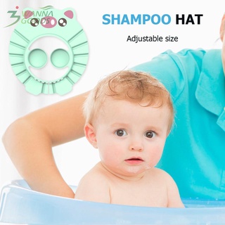 De dibujos animados cerdo niños gorro de baño ajustable bebé lavado de pelo niños champú sombrero (4)