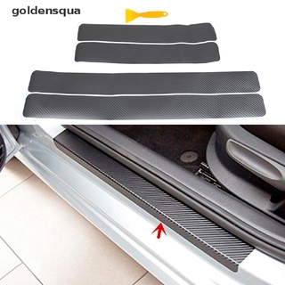 [goldensqua] 4 piezas de color gris para puerta de coche, pedal de bienvenida, protección de fibra de carbono [goldensqua]