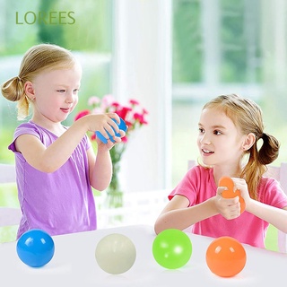 LOREES Family Games Squash Ball Kids Gifts Stress Globbles Sticky Target Ball Stick Wall 65mm Throw Fluorescent Throw At Ceiling Classic Decompression Ball/Multicolor