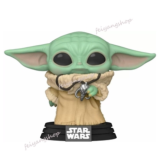 Funko Pop Star Wars The Mandalorian Baby Yoda Sacudiendo La Cabeza Figura Juguetes (2)