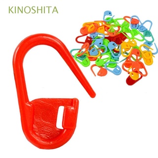kinoshita nuevo bloqueo punto mezcla color aguja clip marcadores titular mini tejer 100pcs plástico de alta calidad artesanía crochet/multicolor (1)
