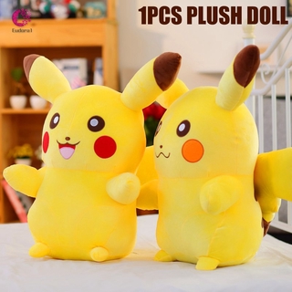 muñeca de peluche suave de pokemon pikachu de dibujos animados/juguete de peluche/regalo de cumpleaños de navidad para niños (1)