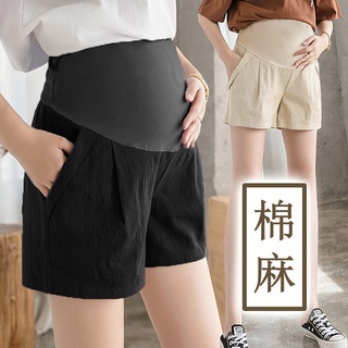 Las mujeres embarazadas pantalones cortos de moda delgadas embarazadas pantalones de verano suelto de cintura alta de las mujeres embarazadas pantalones de maternidad ropa (3)