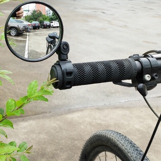 Espejo retrovisor Flexible convexo 360 grados manillar de ciclismo ABS negro (4)