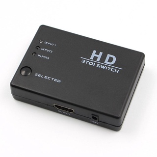 Divisor HDMI 3x1 Switcher 3 concentrador de puertos caja Interruptor automático 1 en 3 fuera 3D Remoto 1080P B1K8