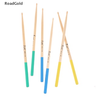 Roadgold - palos de tambor profesionales (3 pares, 5A, madera de arce, varios colores, tambores, RG BELLE)