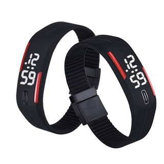 [Kiimii] reloj de pulsera Digital LED de goma para hombre y mujer/pulsera deportiva/reloj de pulsera B&R