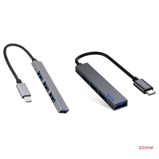Zzz Multi USB-C 2.0 divisor de 4 puertos de alta velocidad ​​Hub adaptador USB Hub para PC/Laptop
