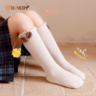 1 par Pack/recién nacido bebé niñas coreano arco recto transpirable antideslizante media calcetines altos/niñas bebés niños pequeños calcetines largos de algodón