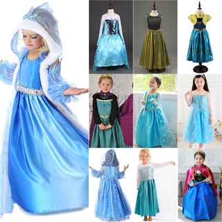 disney princesa frozen elsa anna disfraz de fantasía princesa vestidos de fiesta niñas niños cosplay trajes
