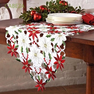 CABEZA Vintage mantel de boda mesa cubierta camino de mesa para el hogar año nuevo navidad decoración restaurante bordado fiesta banquete mantel rojo/blanco