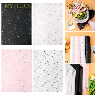 MYFEOUS 20pcs Party Decoration Wrapping Paper Gift Crystal Glass Paper Flower Bouquet Sydney Paper Multicolor Birthday Flowers Gift Wrapper Gift wrapping paper/Multicolor
