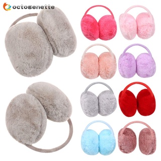 OCTOGENETTE Fashion Warm Earmuffs Men Women Ear Protection Ear Warmers Plush Winter Casual Soft Thicken Warm/Multicolor