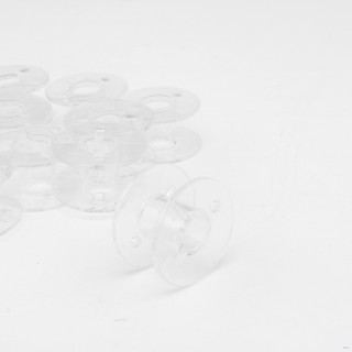 25 piezas de plástico transparente para máquina de coser para el hogar, bobinas vacías (3)