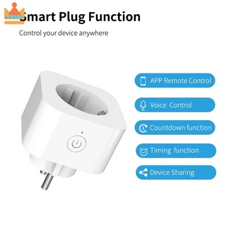 wifi 10a smart plug socket tuya control remoto electrodomésticos funciona con alexa google home no requiere hub royal