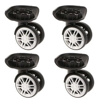 4x Suitcase Luggage Accessories Universal Swivel Wheels Casters YJ-002 Black