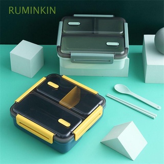 RUMINKIN-Caja De Almuerzo Para El Hogar , Vajilla Cuadrada , Oficina , Microondas , Calefacción , Cocina , Comida , Multicolor