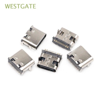 westgate para diseño de pcb smt conector para teléfono móvil hembra conector type-c 16pin conector micro usb jack enchufe de carga smd conector diy usb-3.1 puerto de carga zócalo de carga
