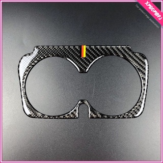 Carbon Fiber Cup Holder Frame Trim Sticker For Mercedes W205 C180 C200