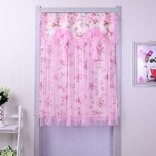 pastoral estilo tela encajes de gasa dustproof doble cortina de habitación cuarto de baño cortina de mosquitos cocina