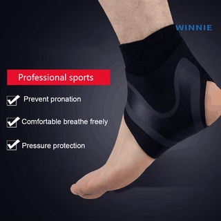 [winnie] 1pc elástico deportivo tobillo calcetín protector de presión anti-sprain pie bracer manga
