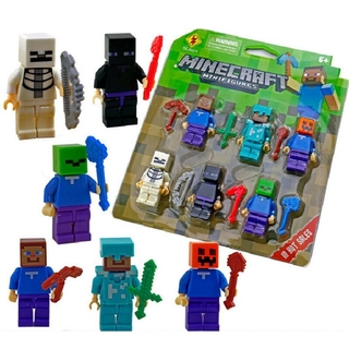Listo Stock Minecraft My World Series Personajes Mini Figuras Bloques De Construcción Ajuste Lego MOC