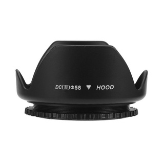 58 mm forma de flor de la lente de la campana de tornillo de montaje de pétalo corona para Canon DC-SN lente de capucha