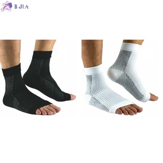 Bjia 2 pares de calcetines de pie de moda cuidado del pie alivio del dolor de pie Plantar fascitis calcetines de compresión elástico Anti fatiga Anckle proteger Unisex pie arco apoyo