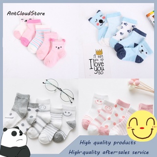 5 pares/lote calcetines de bebé para recién nacidos lindos dibujos animados suaves calcetines de algodón verano 0-24 meses niño niña encantadora malla niños