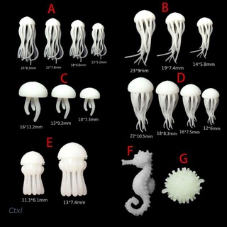 ctxl mini medusas modelado molde de resina océano tema rellenos diy materiales de relleno